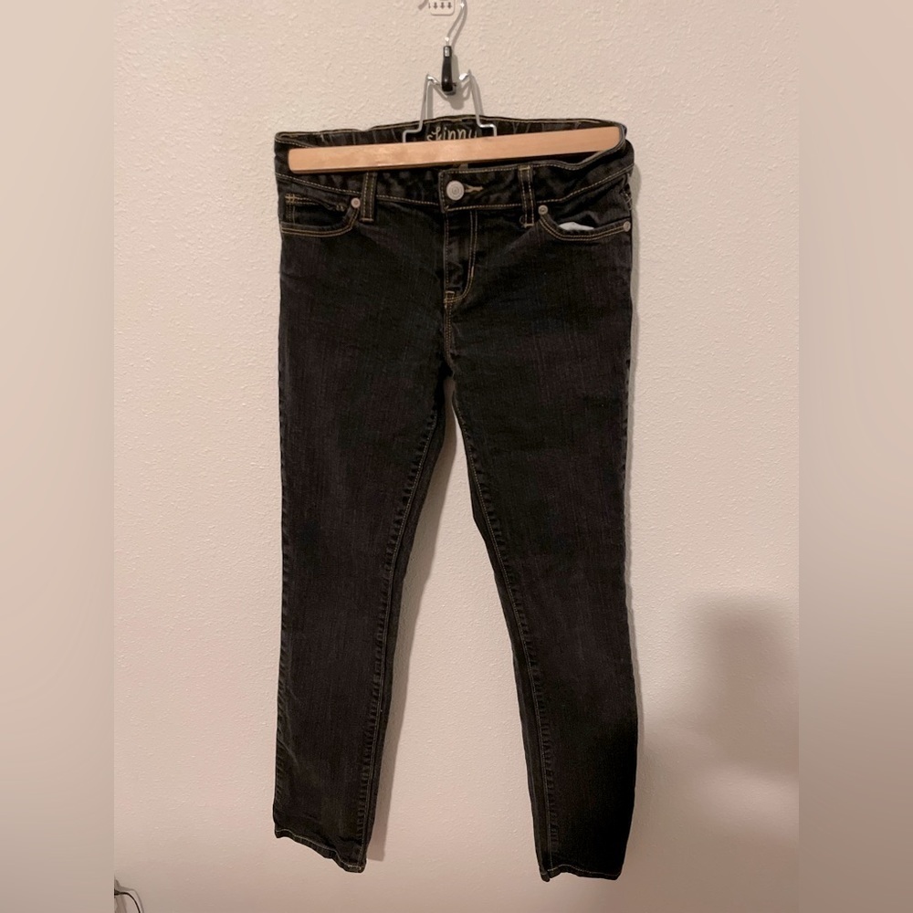 Old Navy black Skinny jeans size 12 girls